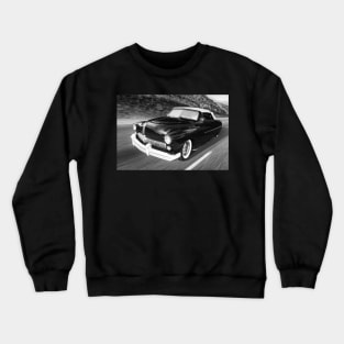 Getaway in a Mercury Coupe BW Crewneck Sweatshirt